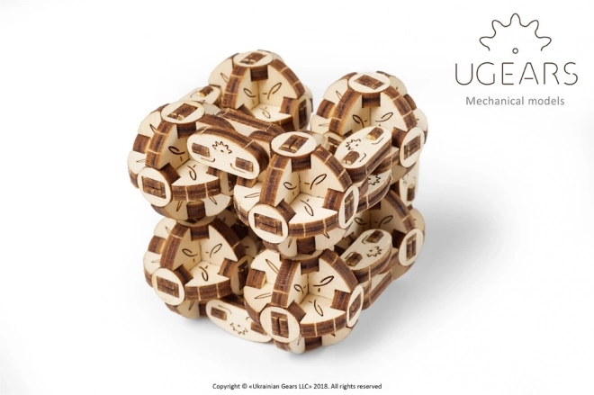 Ugears puzzle 3D - Flexi cube 144 pièces