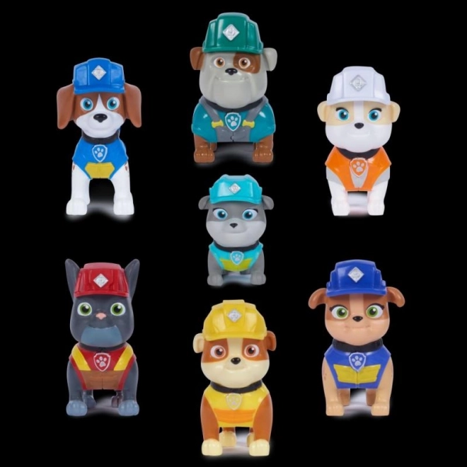 Figurines Pat' Patrouille – Rubble et son équipe, coffret cadeau 7 pièces