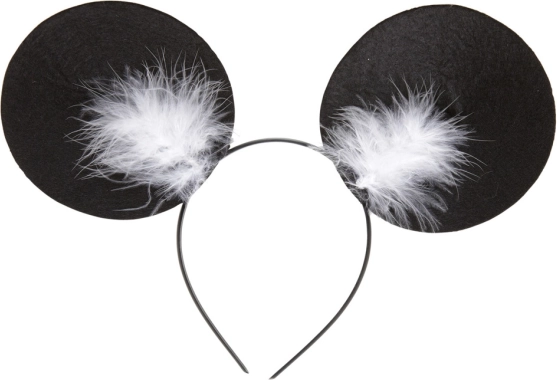 Serre-tête noir avec oreilles de souris