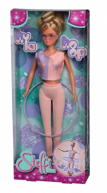 Poupée Steffi avec cerceau Hula Hoop