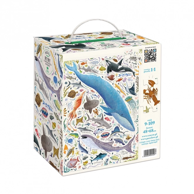 Puzzle Puzzlove Poissons et créatures aquatiques 500 pièces