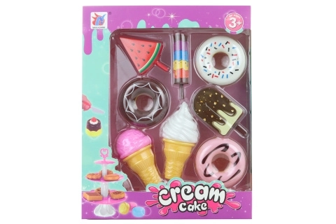 Ensemble de cupcakes et glaces