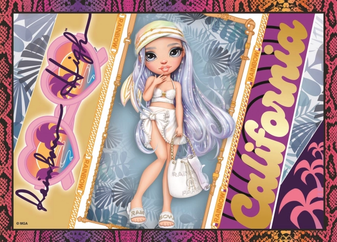 Puzzle 4v1 Poupées Modernes Rainbow High