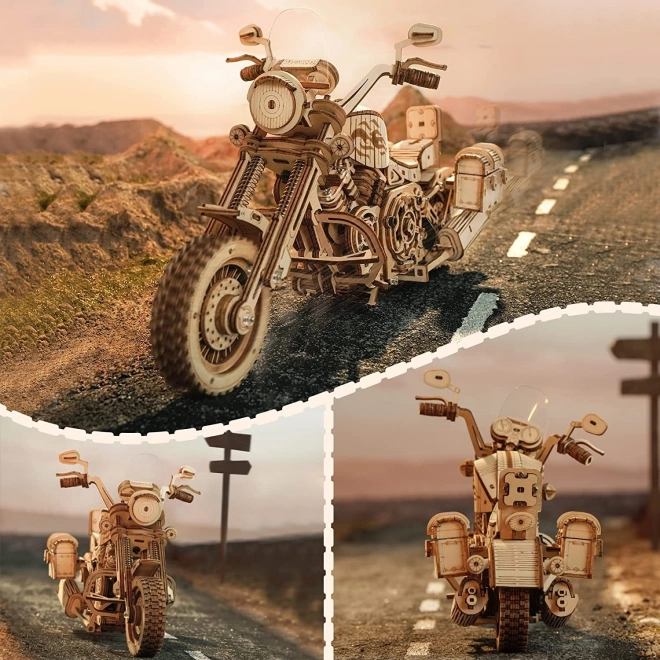 Moto Cruiser LK504 - Maquette en bois 3D