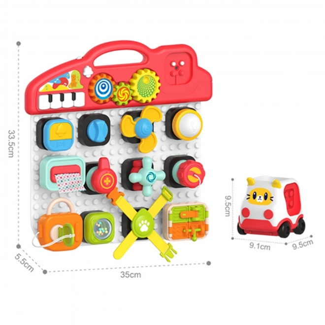 Woopie Panneau Manipulatif Montessori Enfants Panneau d'Activités Coloré