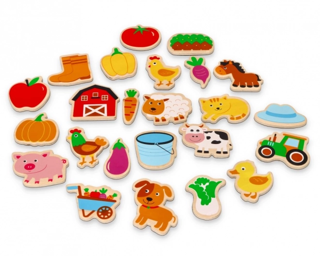 Aimants Ferme - Ensemble de 24 pcs