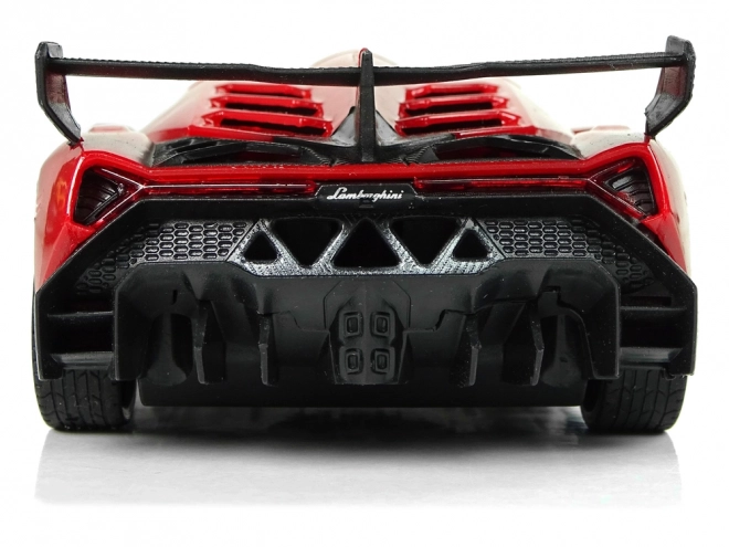 Voiture de sport R/C 1:24 Lamborghini Veneno Rouge 2.4 G Lumières