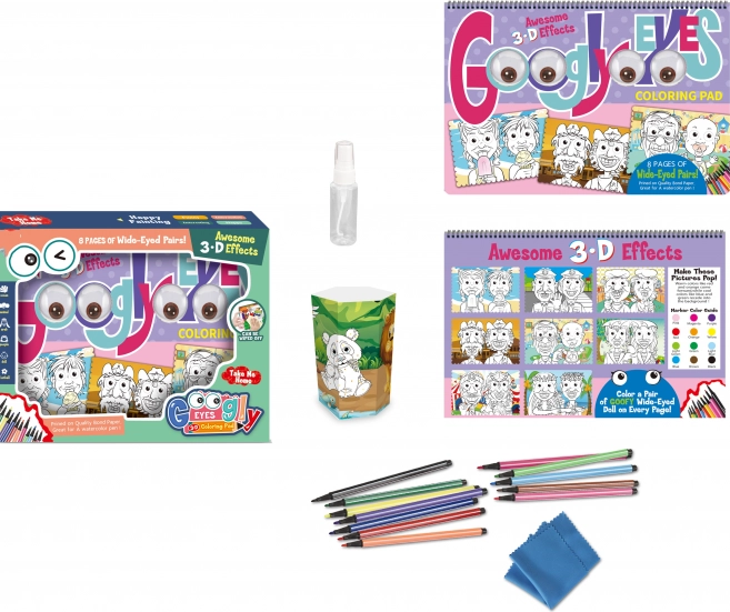 Livres de coloriage avec lunettes 3D effaçables