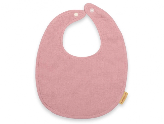 Bavoir en mousseline New Baby Rose