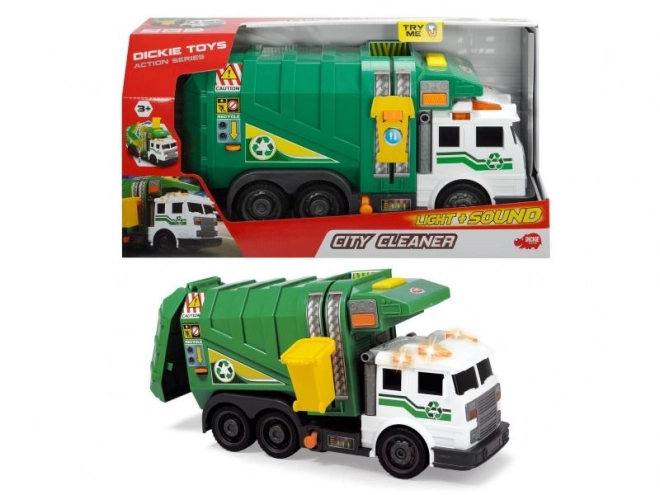 Camion poubelle avec son et lumière