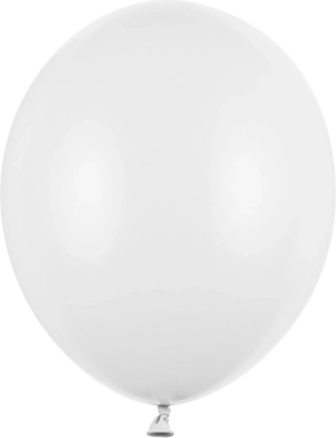 Ballons Strong pastel blanc 30 cm, 100 pcs
