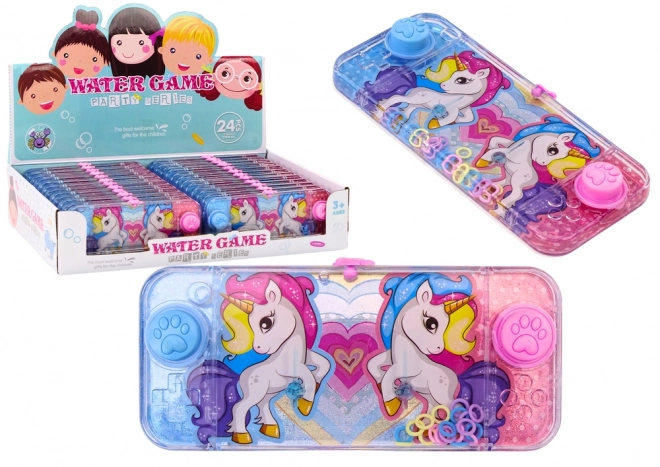 Jeu d'arcade sur console d'eau Pink Unicorn Pad Wheels