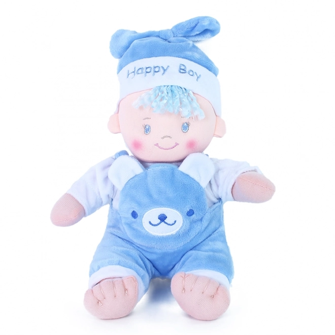 Poupée en tissu 25 cm mimi bleu e-emballage