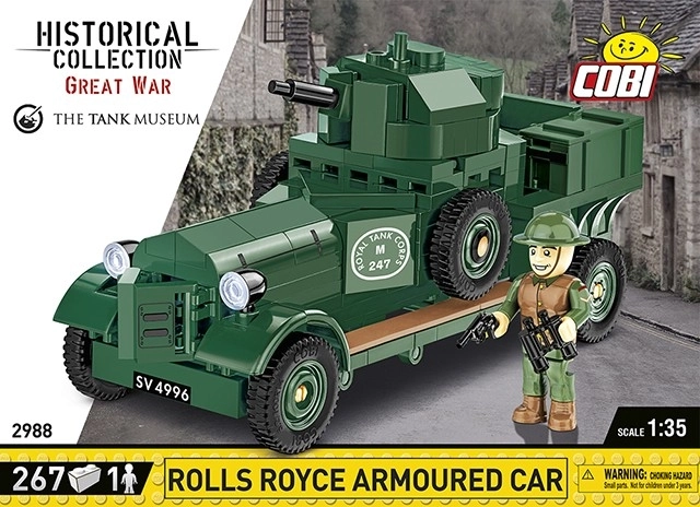 Blocs Collection Historique Rolls-Royce Voiture Blindée 1920 Modèle Mk I