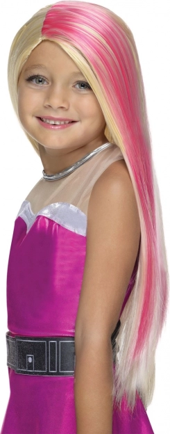 Perruque pour enfants Barbie aux couleurs vives