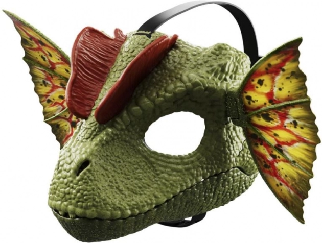 Masque Dilophosaurus Jurassic World avec sons et effet d’eau