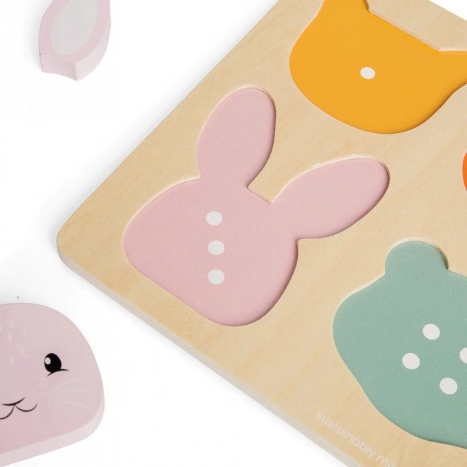 Puzzle en bois encastrable avec numérotation Bigjigs Toys