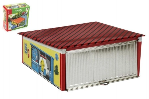 Garage en métal 15x6x13cm dans une boîte Kovap