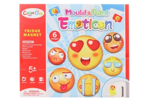 Fabrication d'aimants en plâtre Smiley