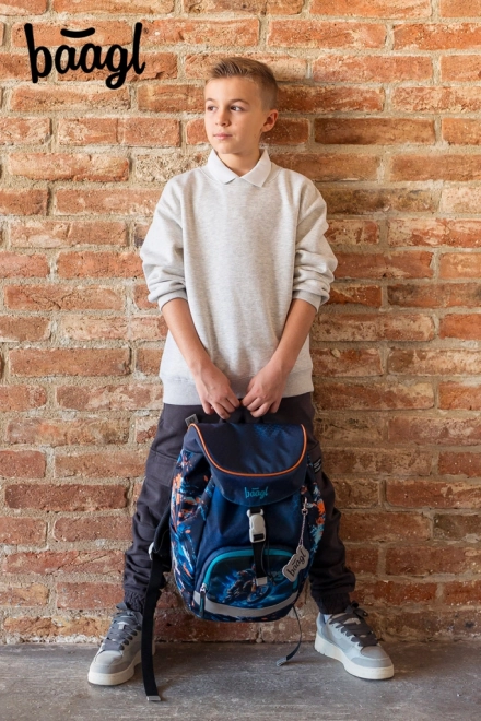 BAAGL Sac à dos scolaire Airy Motorka