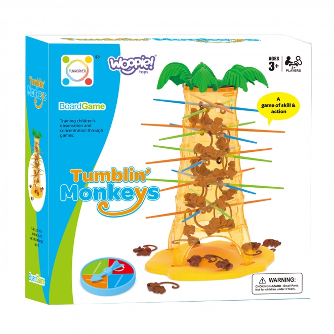 Jeu de Compétences Singes Tombants Woopie pour Enfants 3+