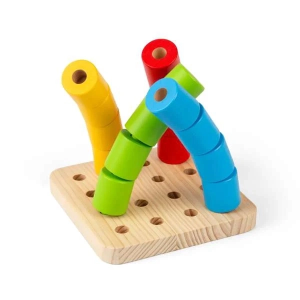 Rouleaux d'équilibre pour enfants sur socle en bois