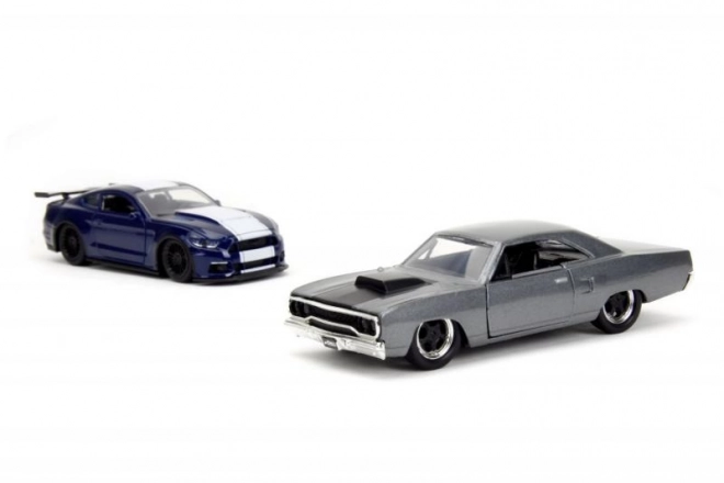 Pack Double Modèles Auto Ford Mustang GT350 et Plymouth Road Runner de Fast and Furious