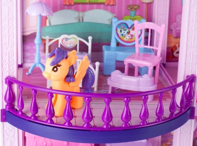 Maison de poupée avec poneys