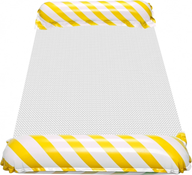 Matelas de plage gonflable jaune pour l'eau