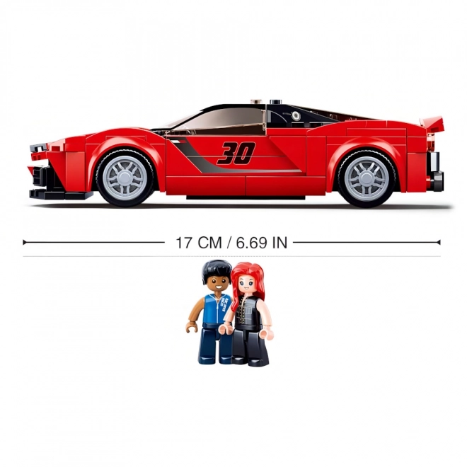 Modèle Sluban M38-B0955 Voiture de sport italienne rouge