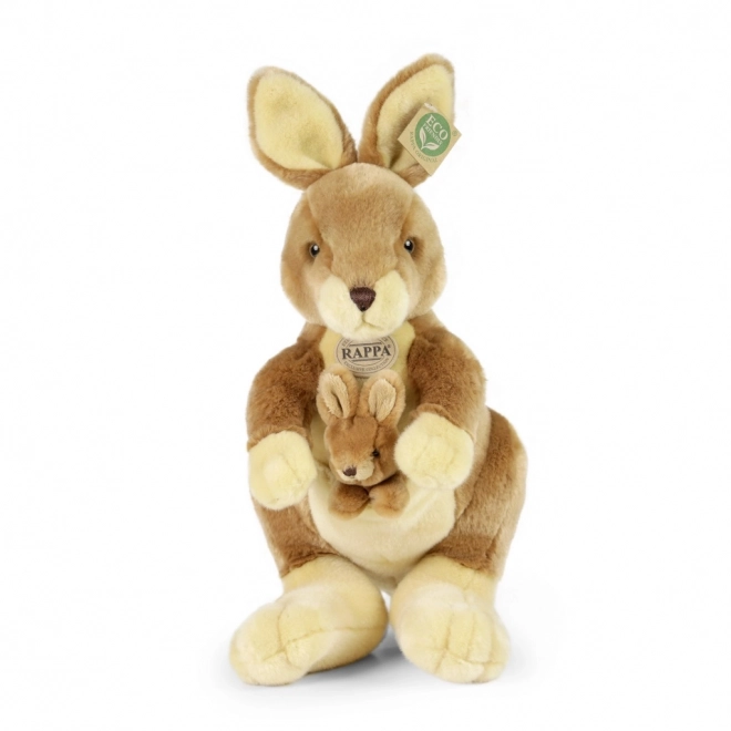 Kangourou en peluche avec petit 37 cm ECO-FRIENDLY