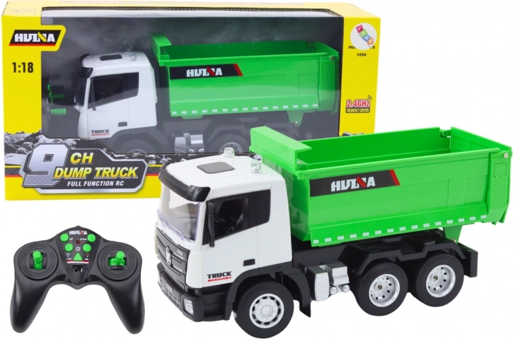 Camion vert télécommandé à distance