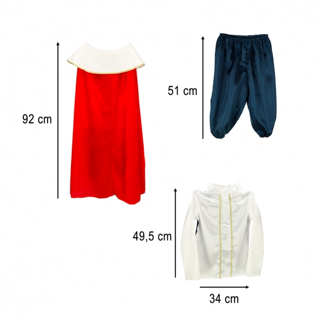 Costume de roi de carnaval taille M