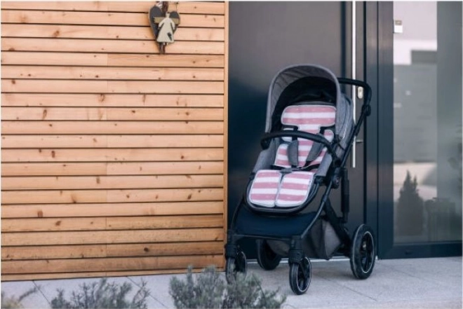 Insert universelle pour siège auto et poussette FreeON en blanc-rose