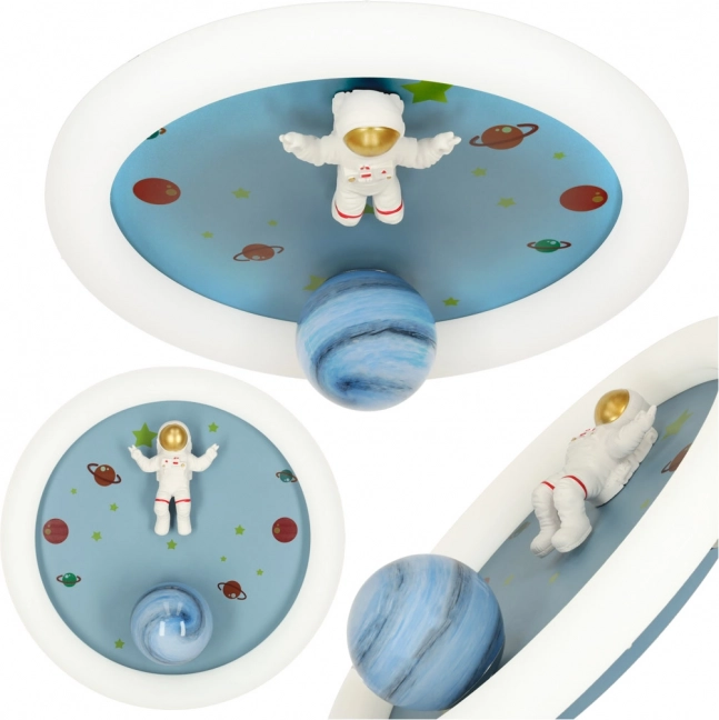 Plafonnier LED dimmable pour chambre d'enfant avec astronaute