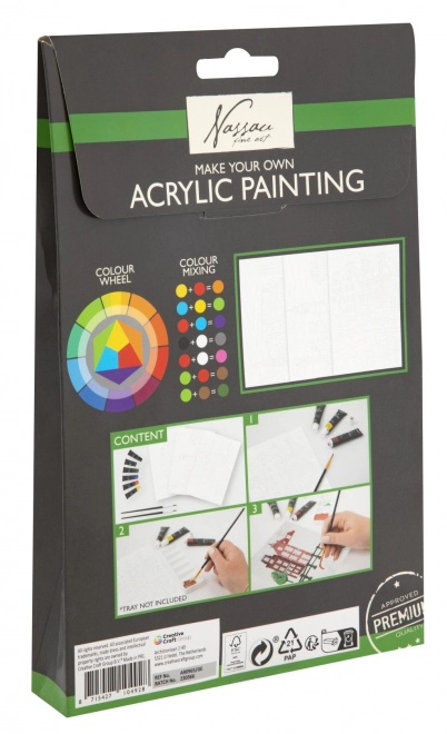Ensemble de peinture acrylique - 4 motifs différents