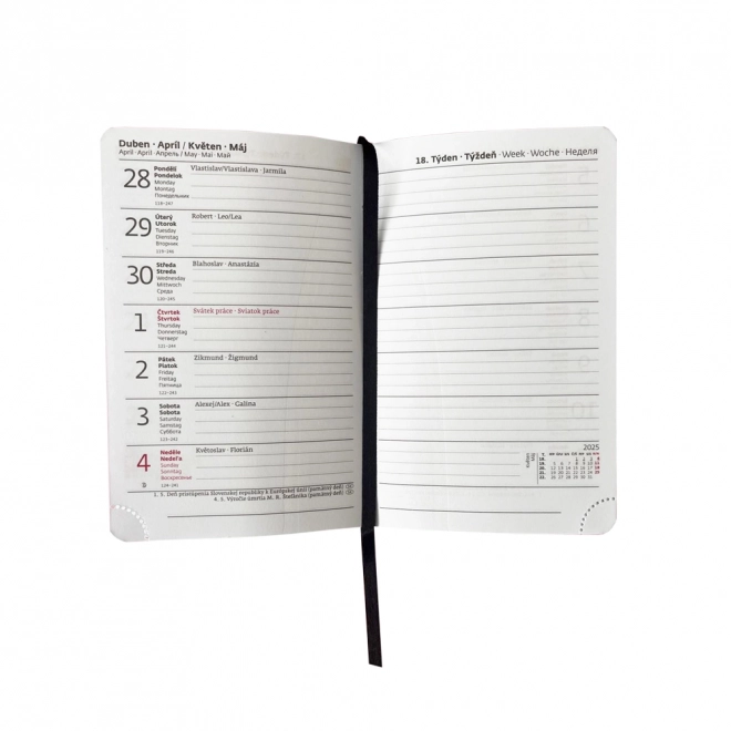 Agenda hebdomadaire A6 Pastelini violet