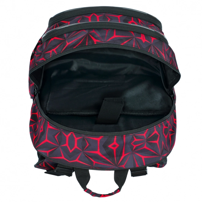 Sac à dos scolaire Baagl Core Red Polygon
