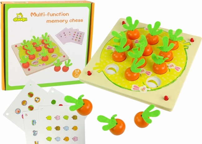 Mémo en bois fruits et légumes