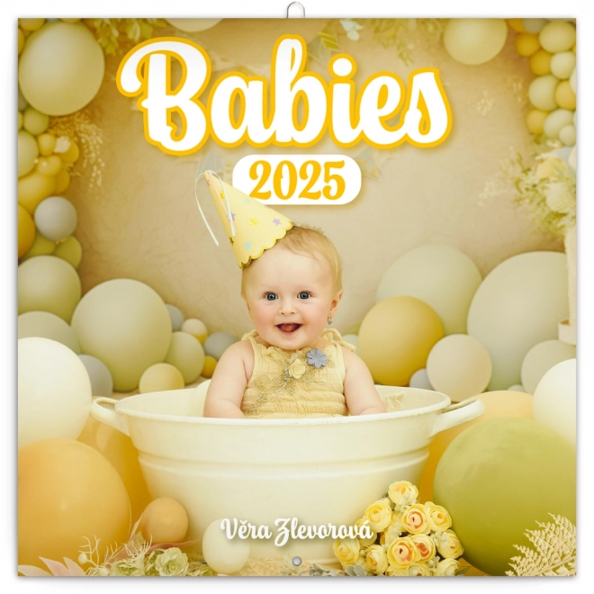 Calendrier de Notes Babies – Věra Zlevorová 2025, 30 × 30 cm
