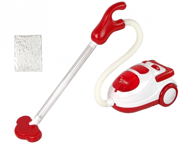 Aspirateur rouge Appareils ménagers pour enfants Billes en polystyrène