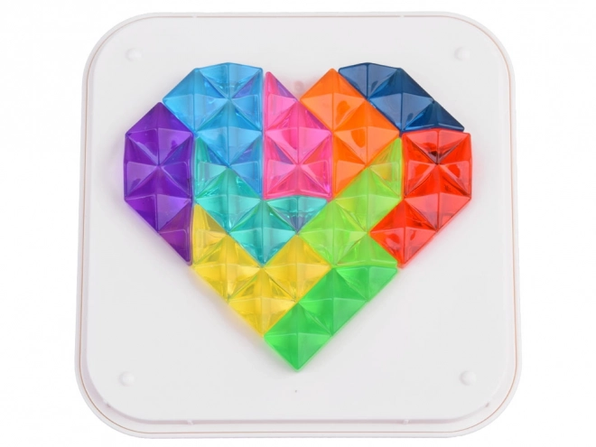 Puzzle en diamants colorés