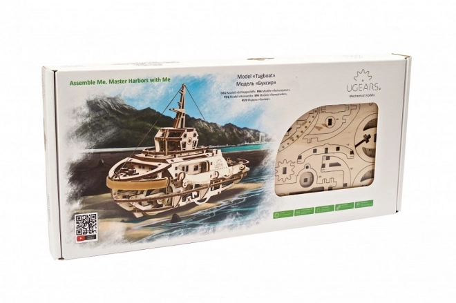 Ugears puzzle 3D - Remorqueur 169 pièces