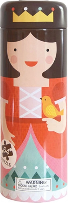 Puzzle en tube Petit Collage – château royal (emballage métallique endommagé)