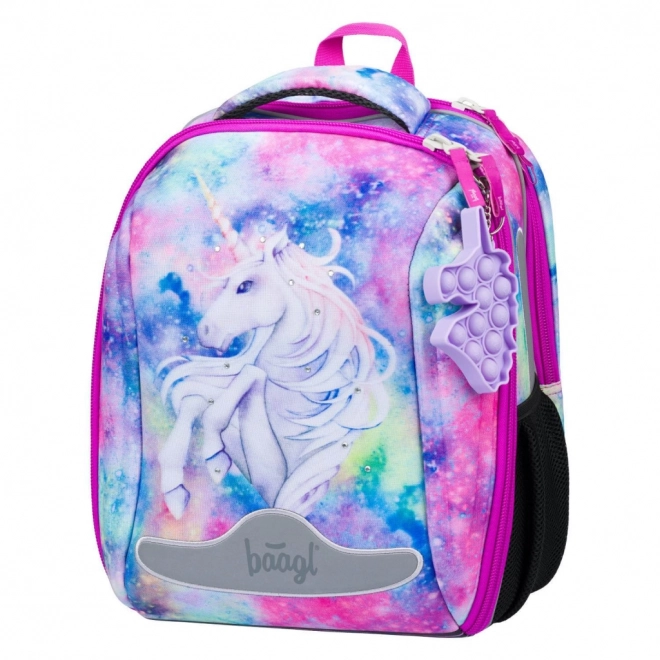 ENSEMBLE BAAGL 5 Shelly Licorne : cartable, trousse, sac, chemise, boîte