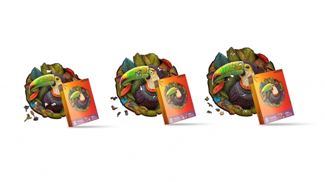 Puzzle en bois toucan 500 pièces