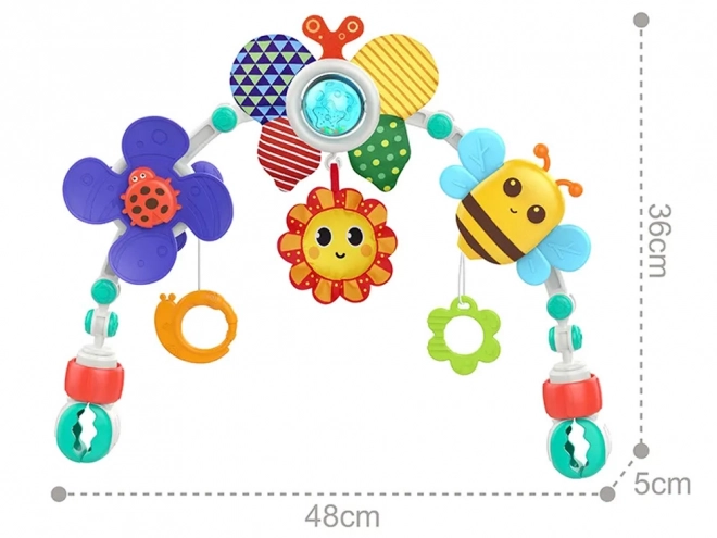 Arc coloré pour poussette et siège Jouets Joyeux