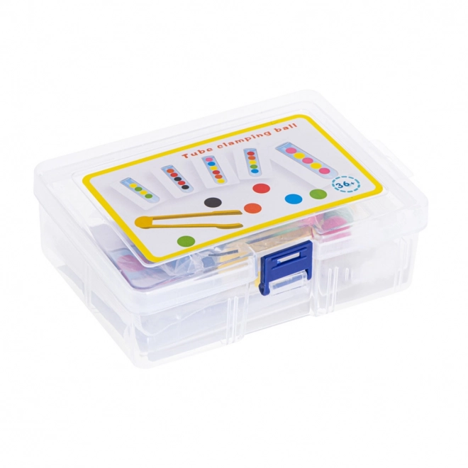 Puzzle éducatif - billes Montessori colorées