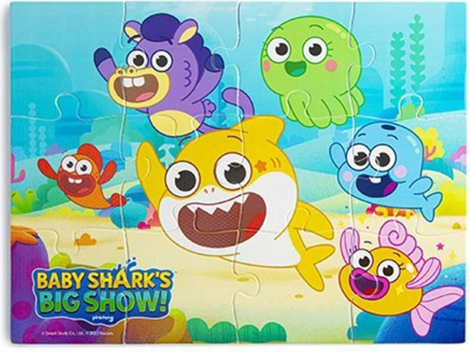 Puzzle de bain NICKELODEON Baby Shark 12 pièces