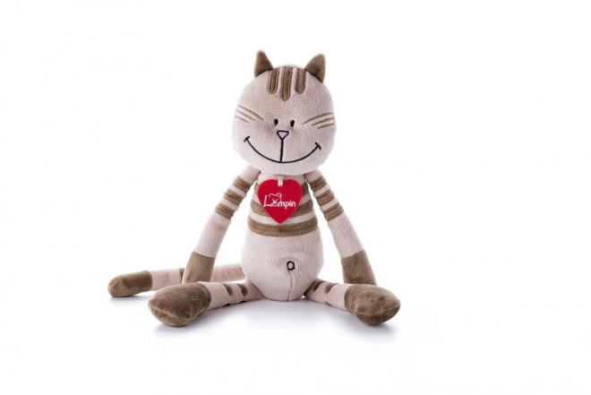 Chat en peluche beige Kaška